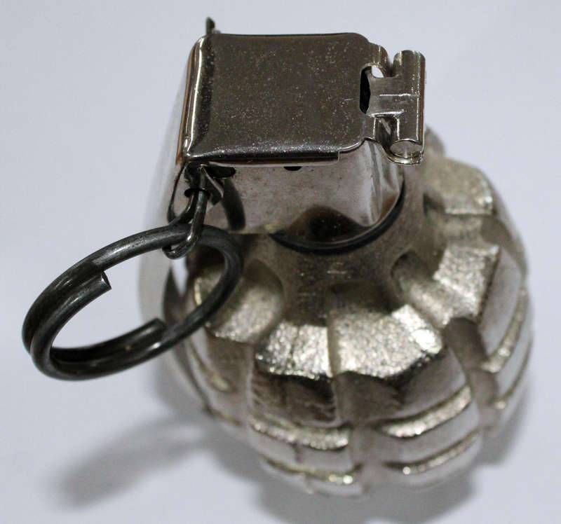 Chromed and inert Mk2 "Pineapple" grenade