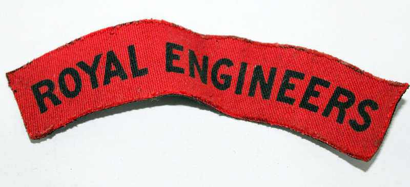 Royal Engineers cloth title