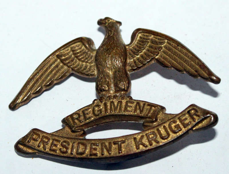 Regiment President Kruger cap badge
