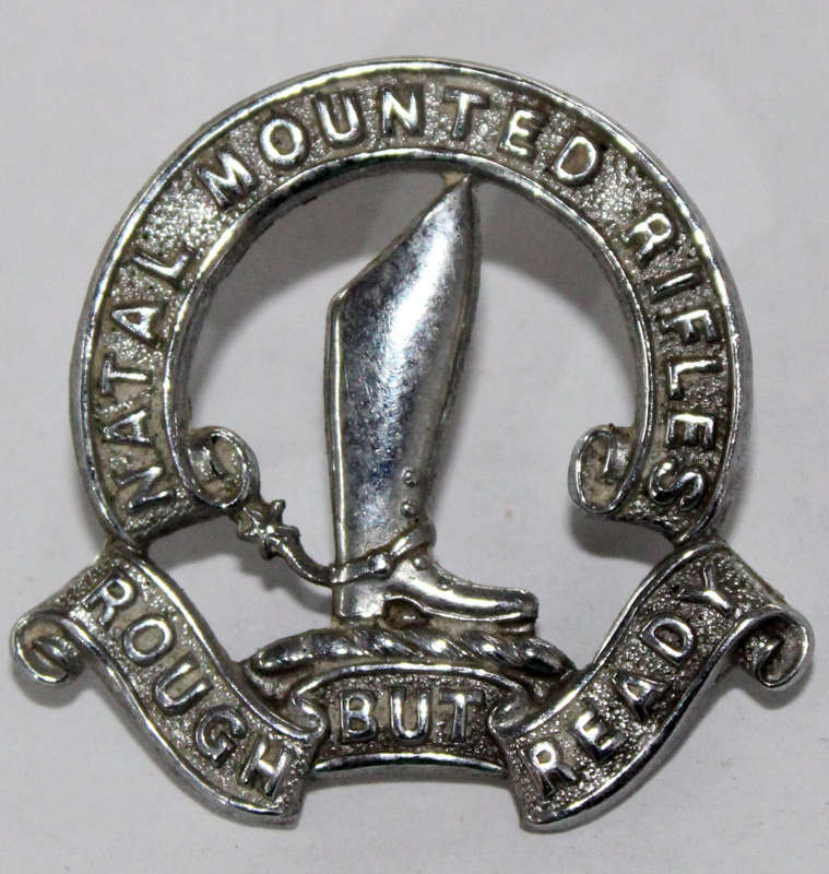 Natal Mounted Rifles collar badge