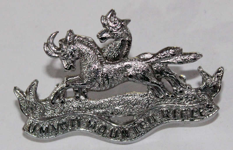 Umvoti Mounted Rifles collar badge