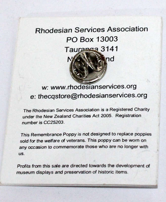 Rhodesian Memorial Poppy