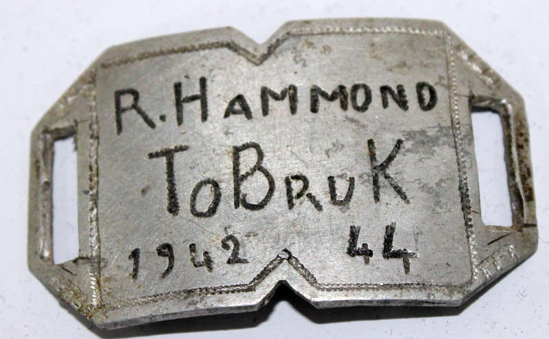 WW2 POW trench art buckle