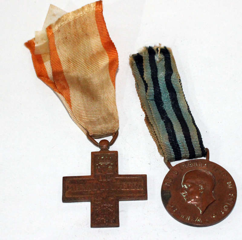 2x Italian Colonial medals