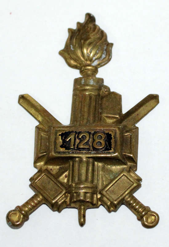 Italian Colonial Blackshirts '128' badge
