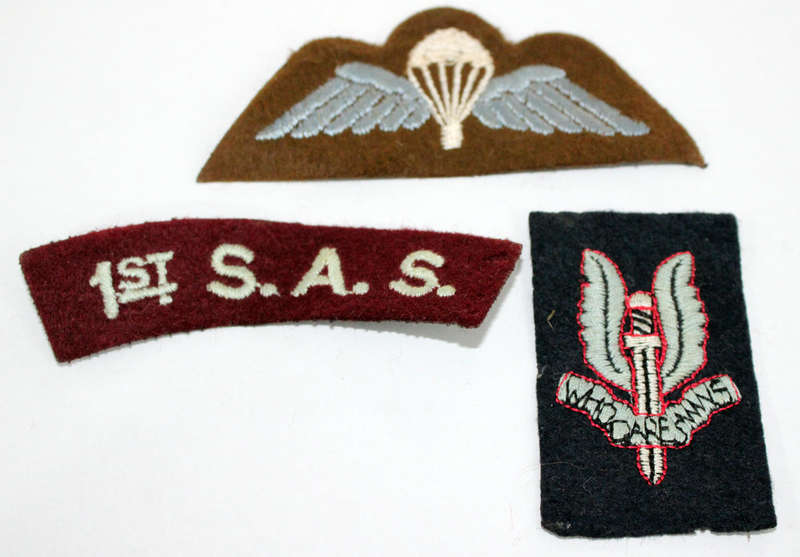 British SAS badge collection