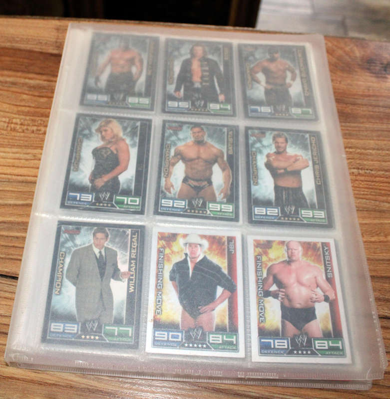 Slam Attax cards album with over 130 cards