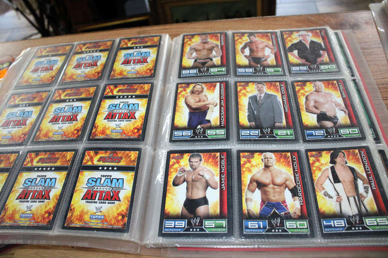 Slam Attax cards album with over 130 cards