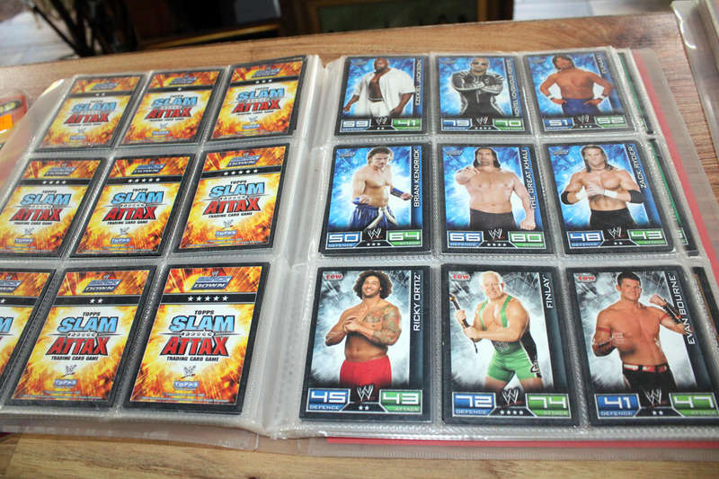 Slam Attax cards album with over 130 cards