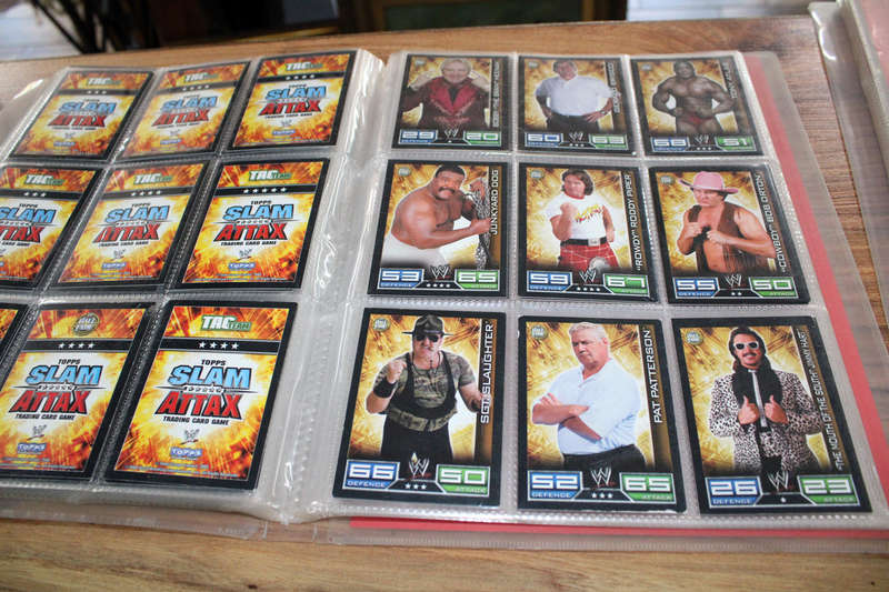 Slam Attax cards album with over 130 cards