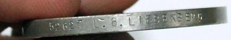 1939-45 War medal named to 52627 LB Liebenberg