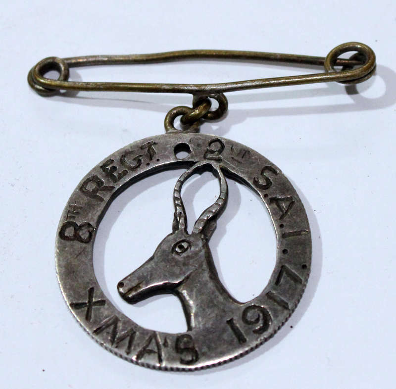 WW1 South African trench art coin