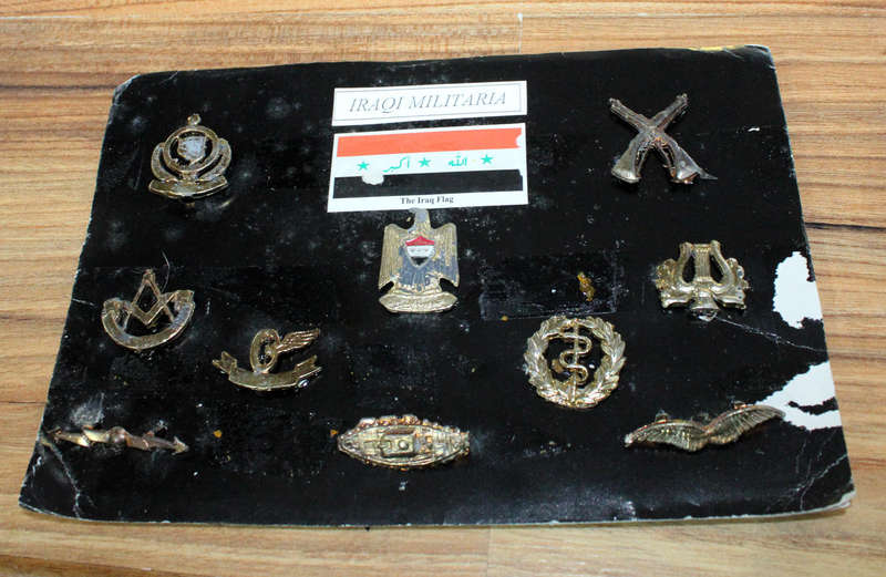 Iraqi Army cast souvenir badges