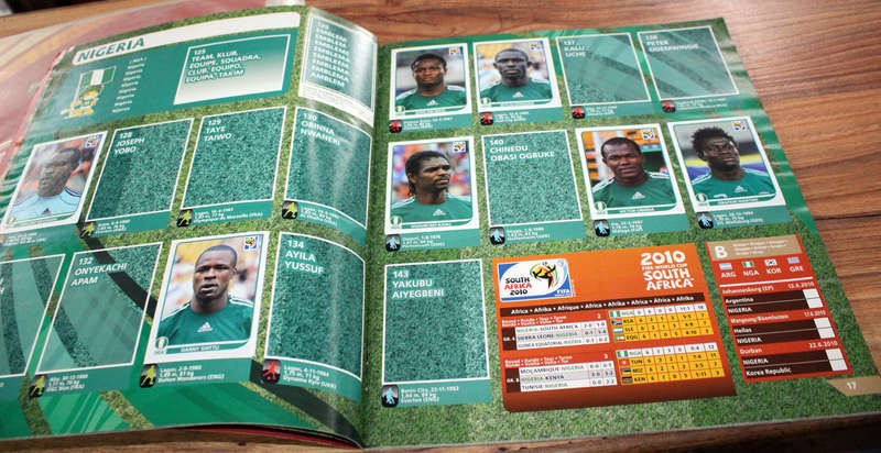 World Cup 2010 trading card and sticker album combo