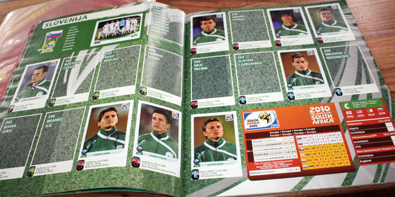 World Cup 2010 trading card and sticker album combo