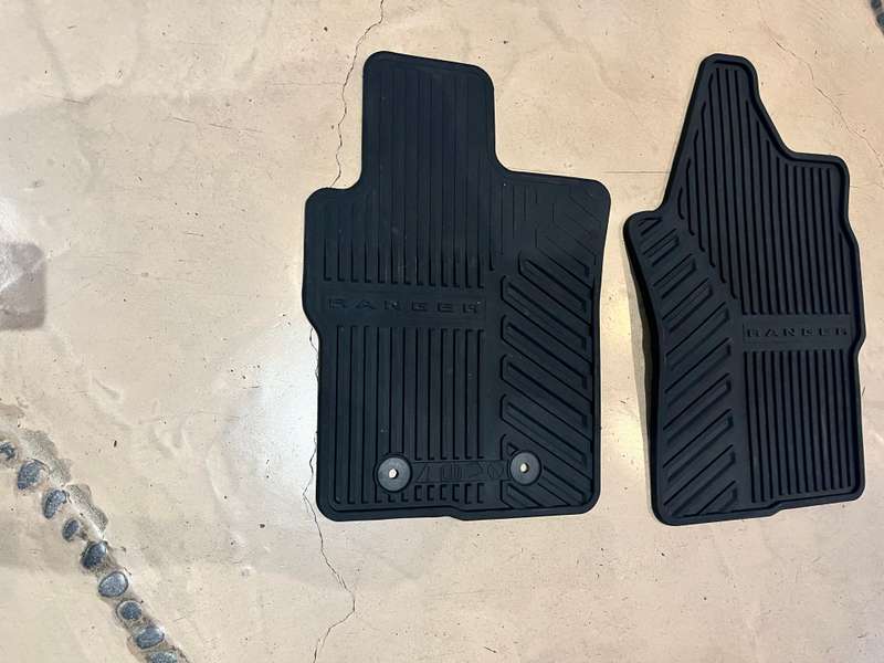 Ford Ranger rubber floor mats