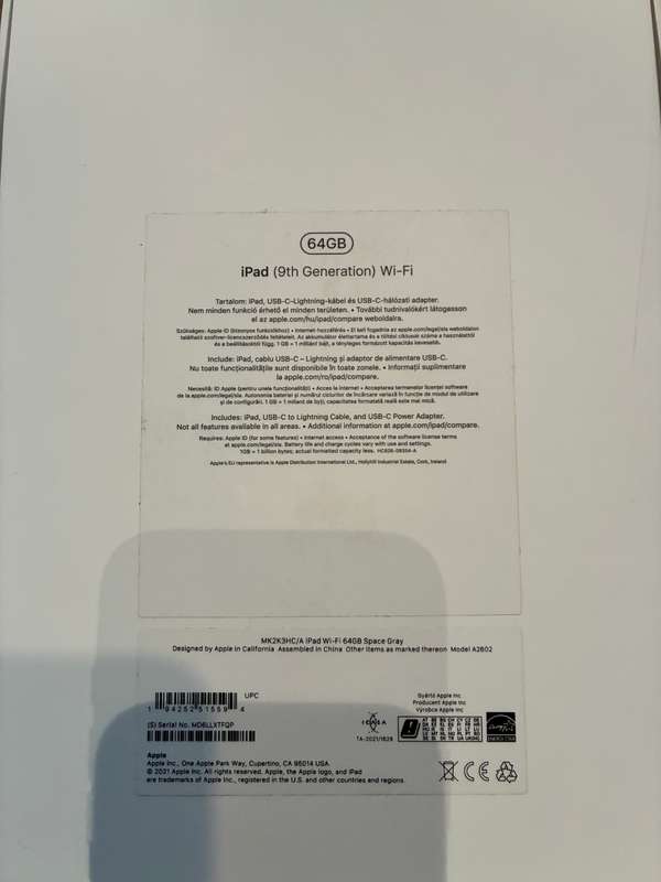 iPad 9th generation 64 GB