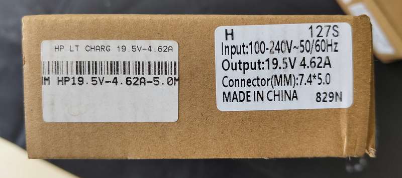 (New) HP Laptop Replacement Charger 19.5V 4.62A 7.4x5.0mm 90W