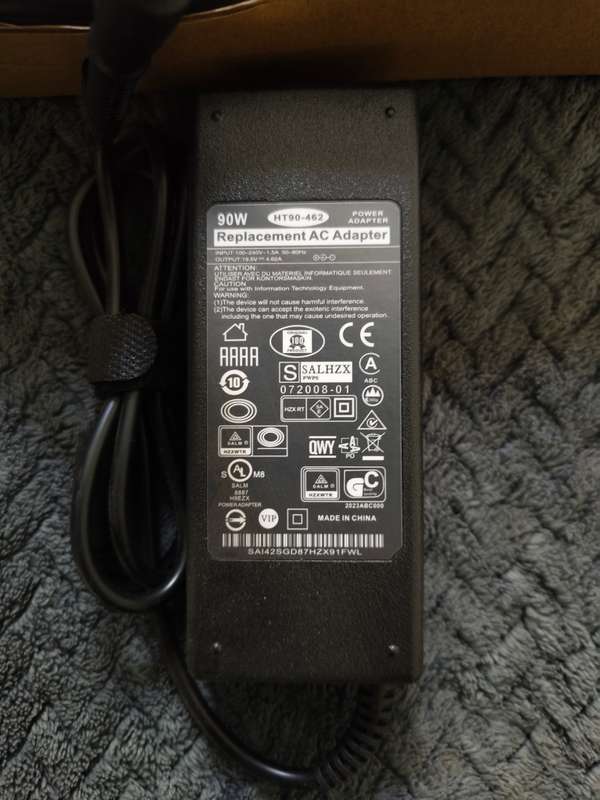 (New) HP Laptop Replacement Charger 19.5V 4.62A 7.4x5.0mm 90W
