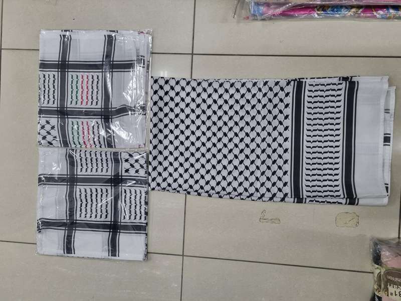 Palestinian square cotton scarf 130 cm x 130 cm Colour Palestine scarf