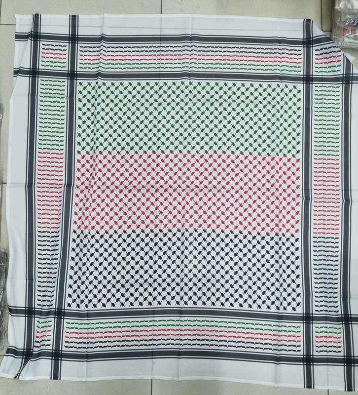 Palestinian square cotton scarf 130 cm x 130 cm Colour Palestine scarf