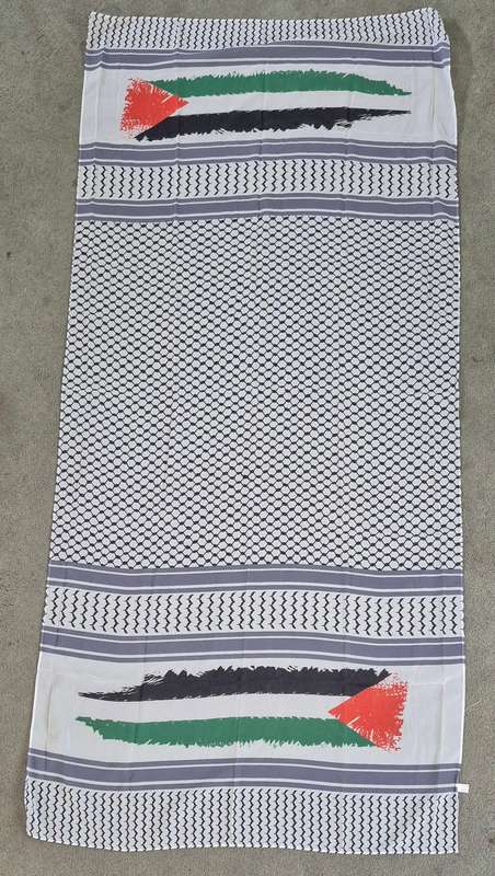 Palestinian flag kefiya chiffon scarf 180 x 65cm Palestine flag Scarf