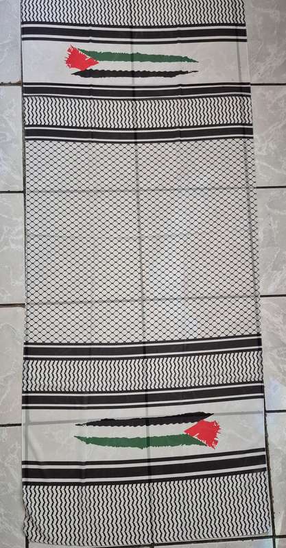 Palestinian flag kefiya chiffon scarf 180 x 65cm Palestine flag Scarf