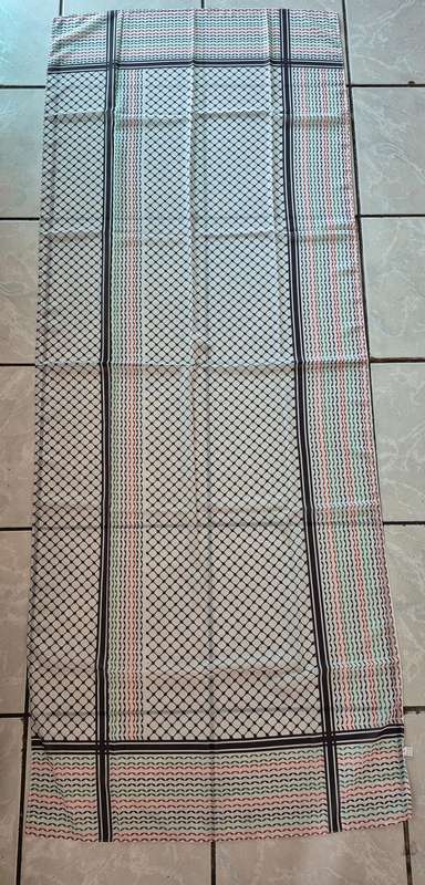 Palestinian chiffon kefiya scarf 180 x 65 cm Palestine scarf