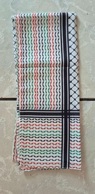 Palestinian chiffon kefiya scarf 180 x 65 cm Palestine scarf