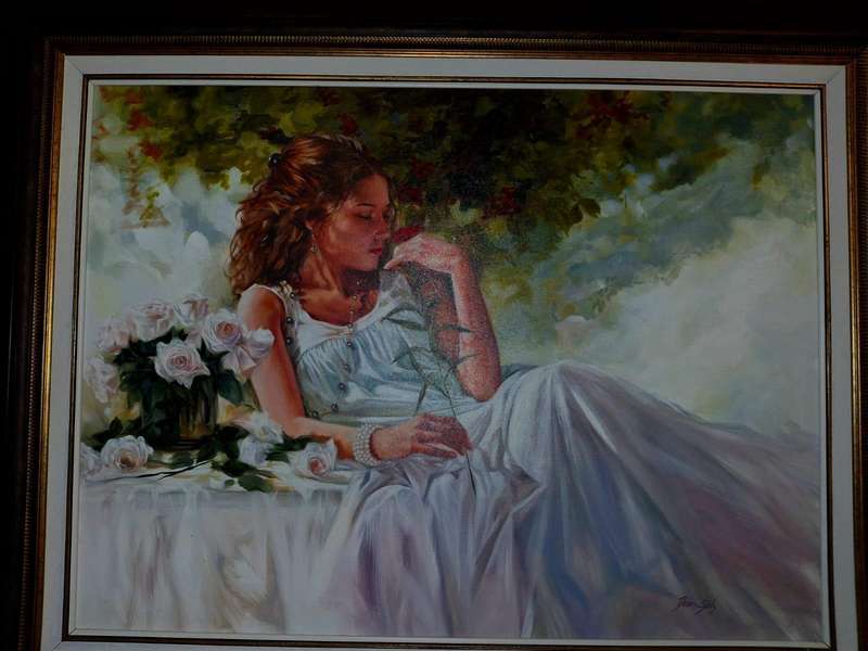 DEON STOLZ-LADY IN WHITE 700mmx1000mm