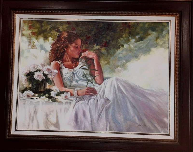 DEON STOLZ-LADY IN WHITE 700mmx1000mm