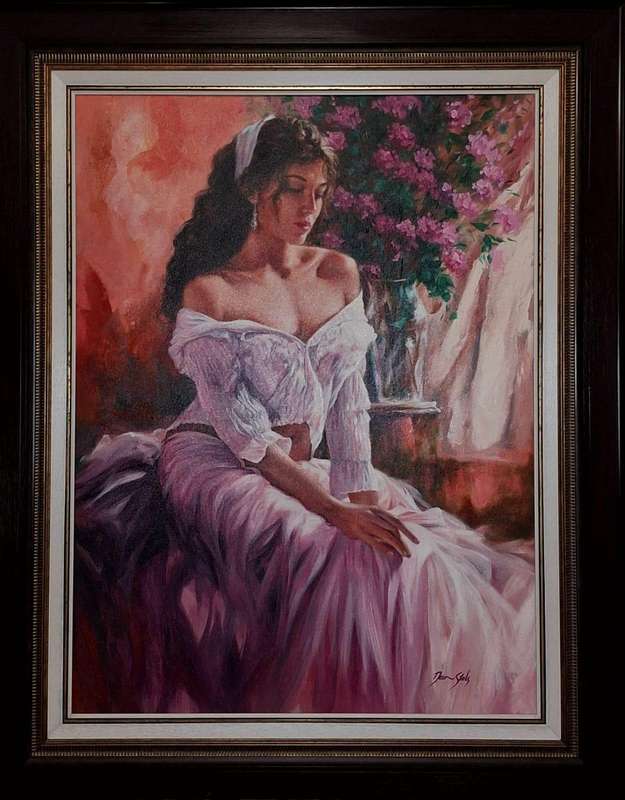 DEON STOLZ-LADY IN PINK 700mmx1000mm