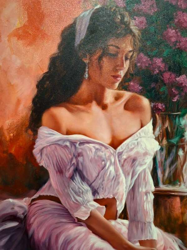 DEON STOLZ-LADY IN PINK 700mmx1000mm