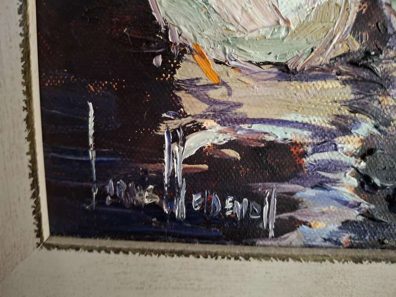 CORNE' WEIDEMAN - "WOMAN FEEDING GEESE" 600mmx400mm