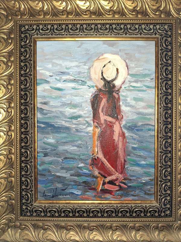 CORNE' WEIDEMAN - "LADY IN RED" 300mmx400mm