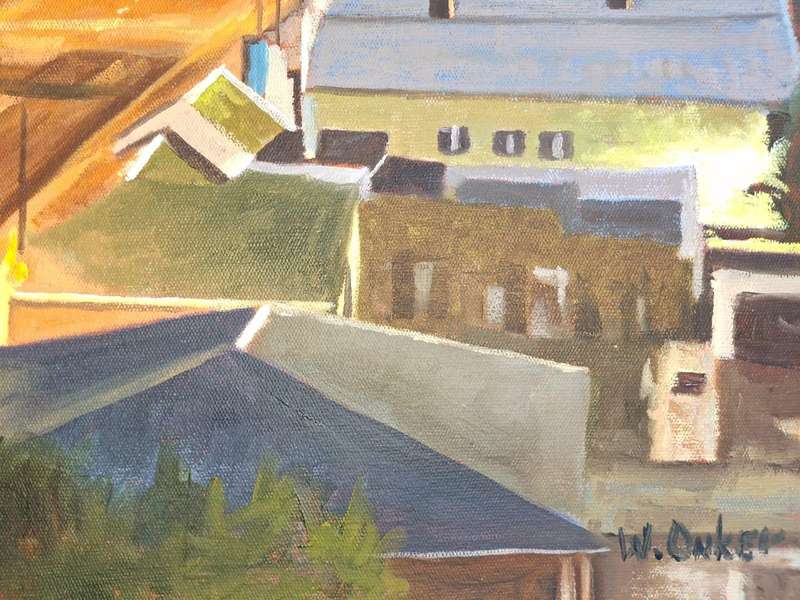 WILLEM ONKER-KAROO STREET SUNSET 460mmx360mm