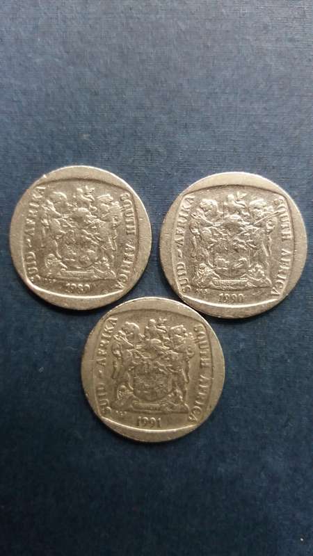 South Africa 1989 , 1990 & 1991 R2 * 3 X Coins*