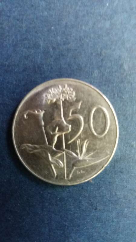 South Africa 1966 50 cents Afrikaans