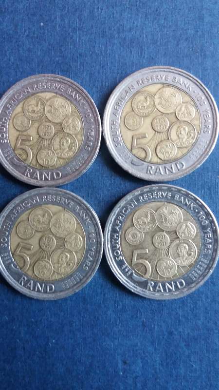 South Africa 2021 R5 SARB Centenary * 10 x coins*