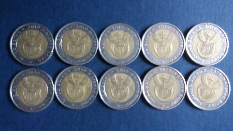 South Africa 2019 R5 - 25 Years of Constitutional Democracy * 10 x coins*