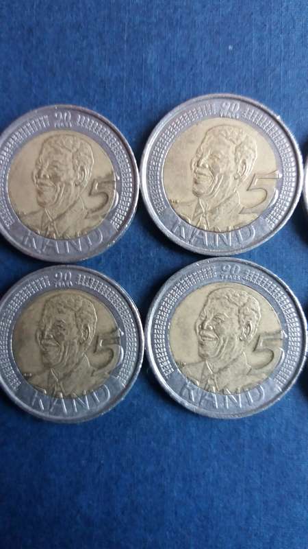 South Africa 2008 R5 - Mandela 90 years birthday * 10 x coins*