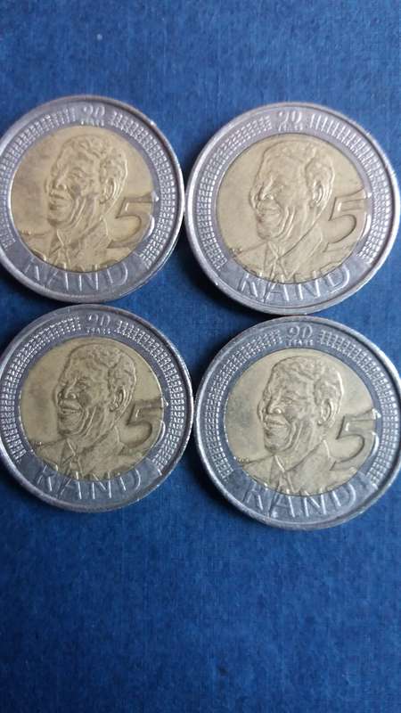South Africa 2008 R5 - Mandela 90 years birthday * 10 x coins*