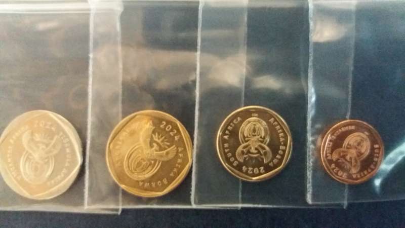 South Africa 2024 R2 , 50c , 20c & 10c *Condition AU/UNC* 4th Decimal Series