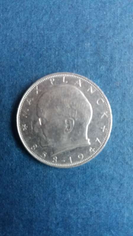 Germany 1971 G 2 Deutsche Mark * Max Planck 1858 to 1947 Commemorative coin*