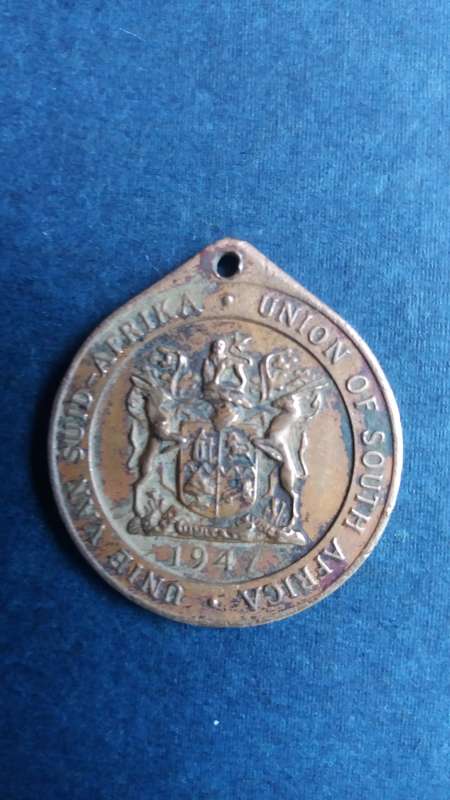 Royal visit to Union of South Africa 1947 medal