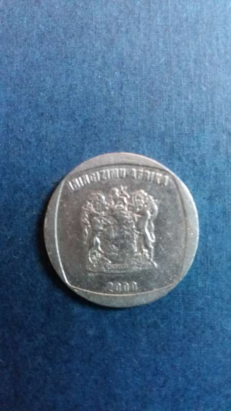 South Africa 2000 R5 * Old Coat of Arms - Mintage 1 million*