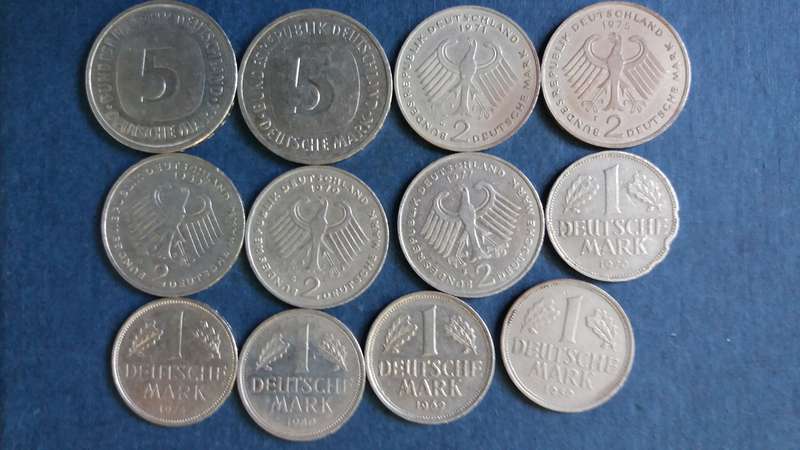 Germany Deutsche Mark lot x 12 coins * 25 Deutsche Mark  R262*