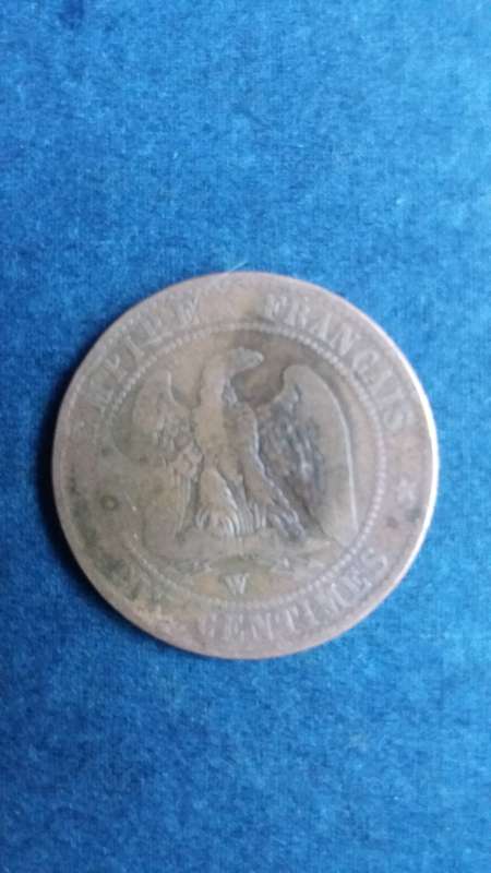 France 1855 w 10 Centimes * Napolean III*