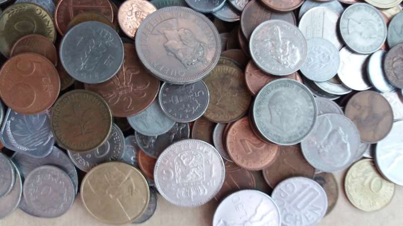 World Mix Coins - lot of 240 coins in total * No South African coins*