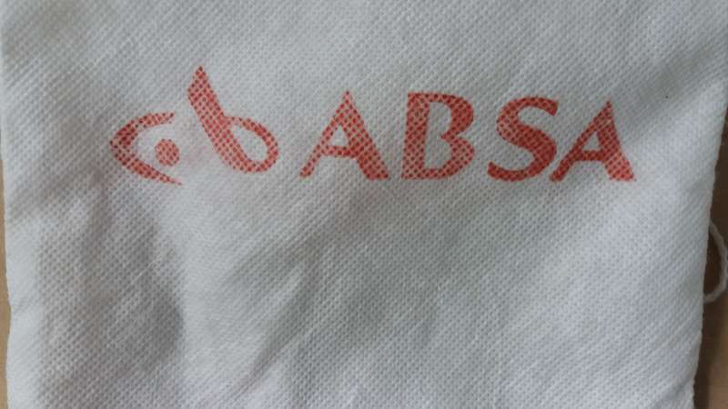 Vintage Absa Bank Money Bag (old logo)